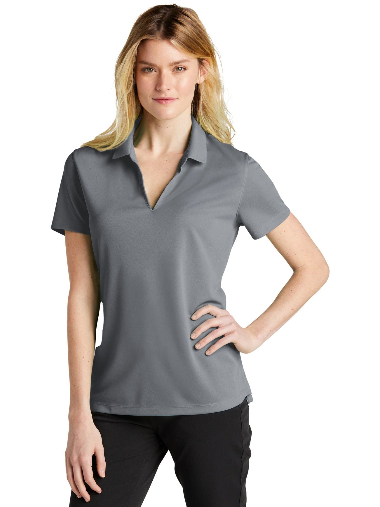 Ladies' Nike Dri-FIT Micro Pique 2.0 Polo - Cool Grey main image 1