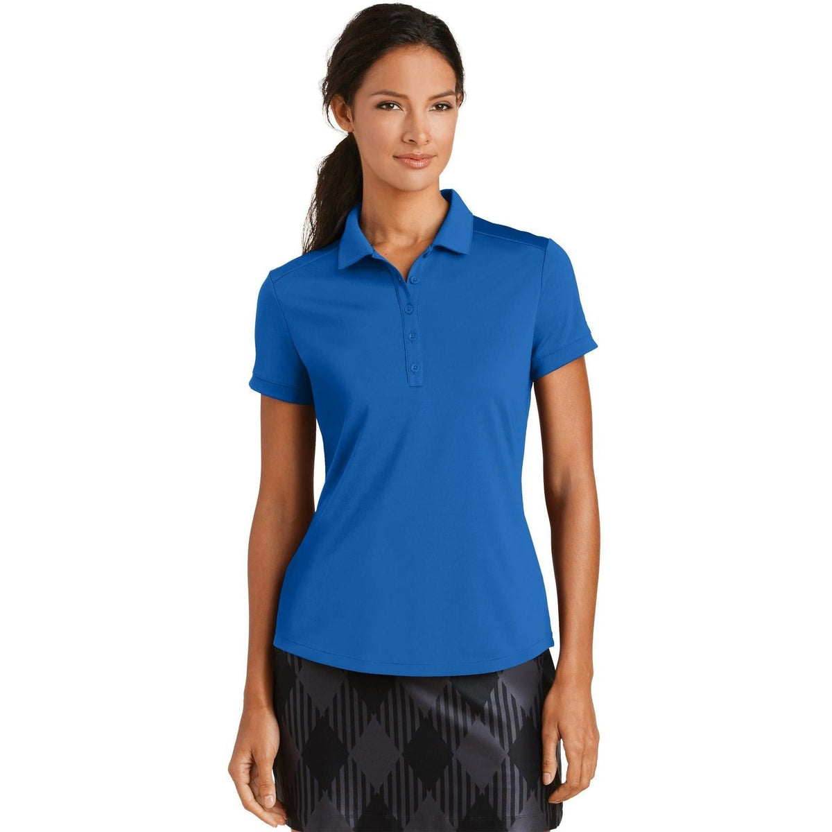 no-logo NIKE Ladies Dri-FIT Players Modern Fit Polo-Regular-NIKE-Thread Logic
