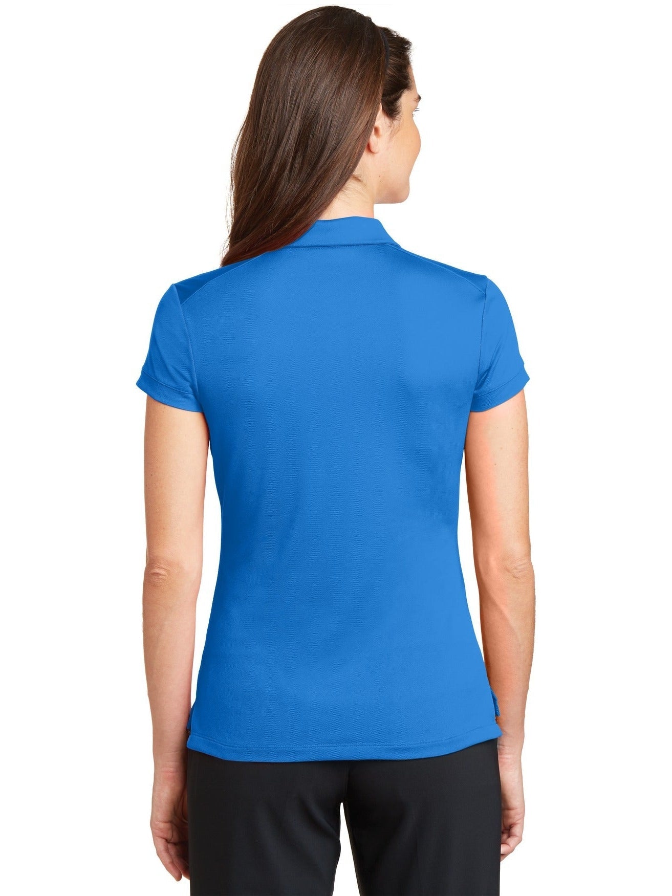 no-logo NIKE Ladies Dri-FIT Solid Icon Pique Modern Fit Polo-Regular-NIKE-Thread Logic