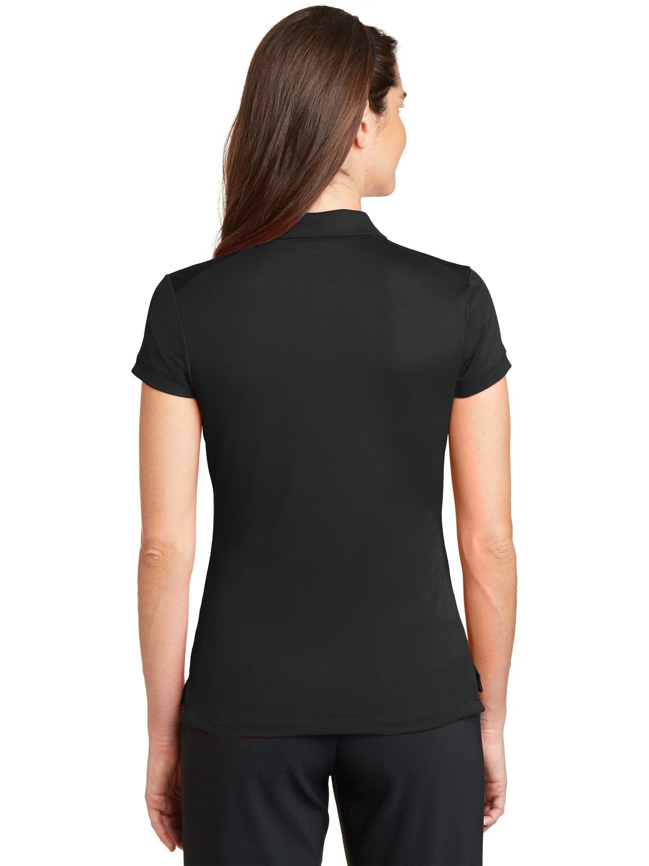 no-logo NIKE Ladies Dri-FIT Solid Icon Pique Modern Fit Polo-Regular-NIKE-Thread Logic