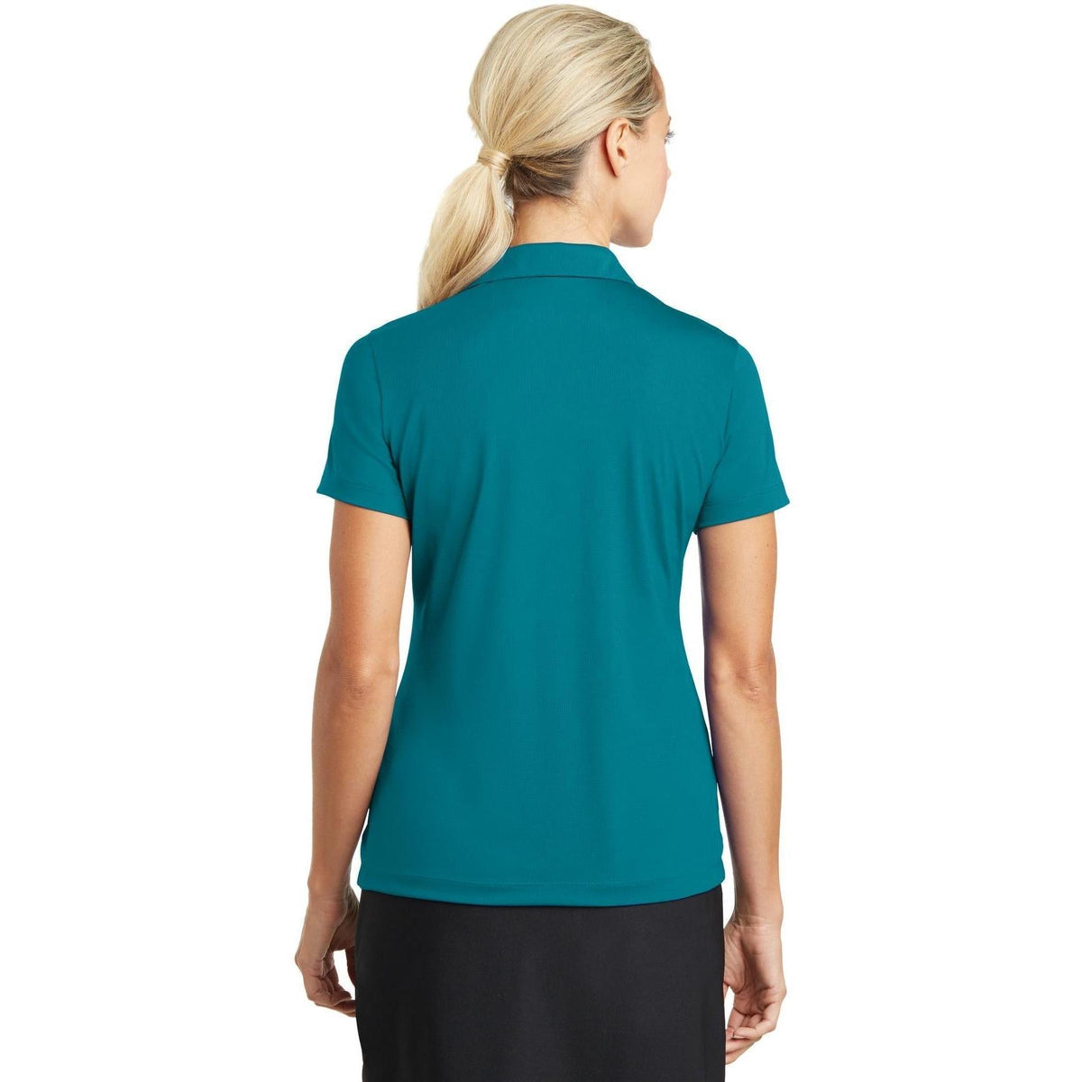 no-logo NIKE Women's Dri-FIT Vertical Mesh Polo-Regular-Nike-Thread Logic