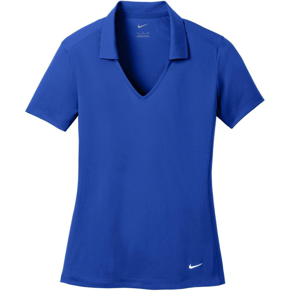 no-logo NIKE Women's Dri-FIT Vertical Mesh Polo-Regular-Nike-Old Royal-S-Thread Logic