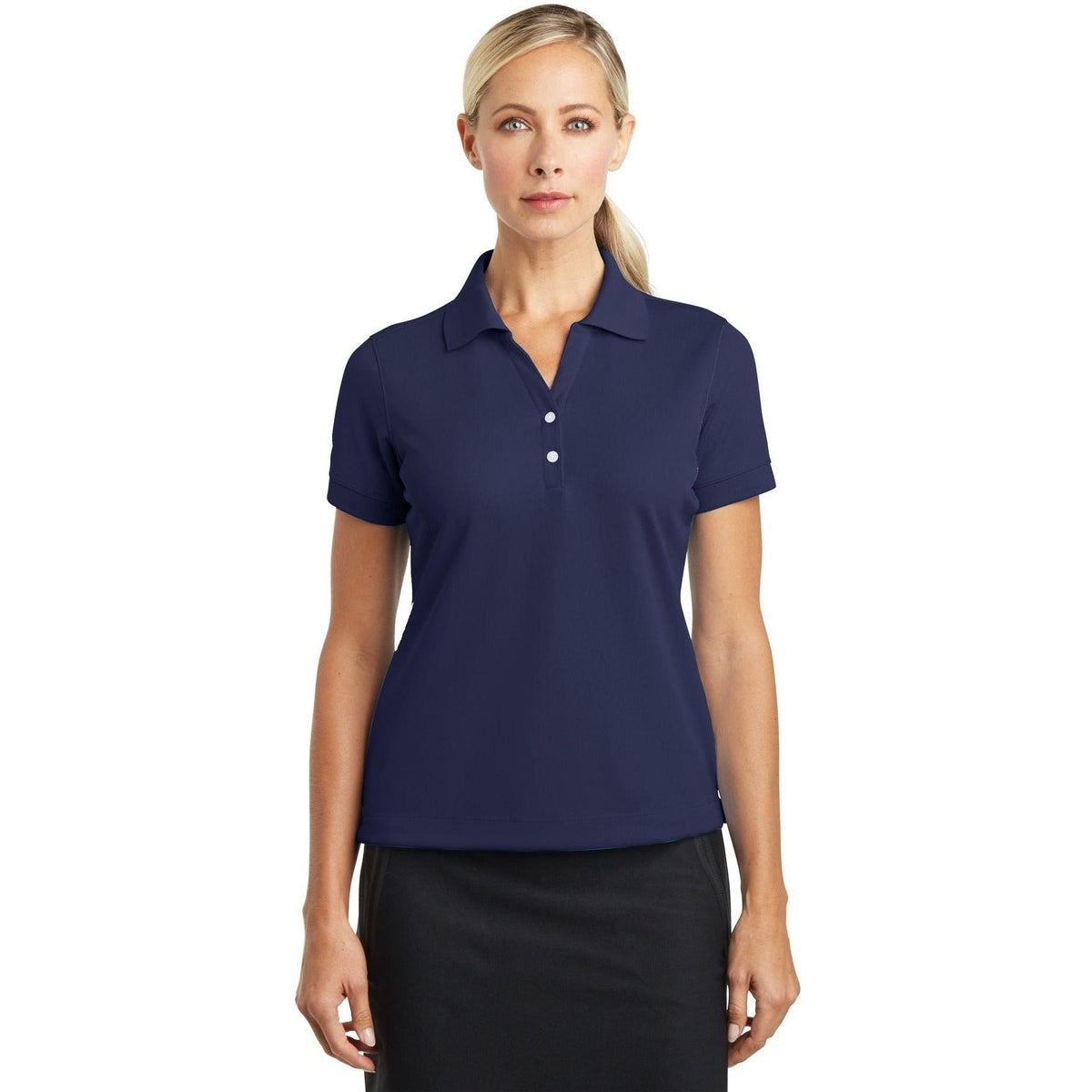 no-logo NIKE Ladies Dri-Fit Classic Polo-Regular-NIKE-Thread Logic