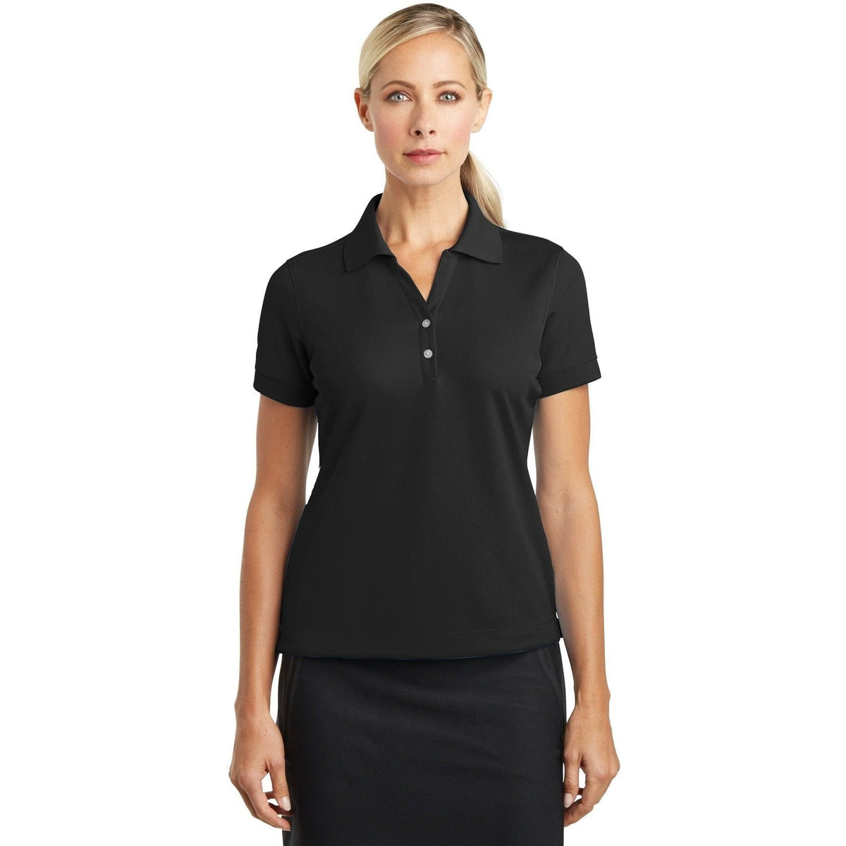 no-logo NIKE Ladies Dri-Fit Classic Polo-Regular-NIKE-Thread Logic