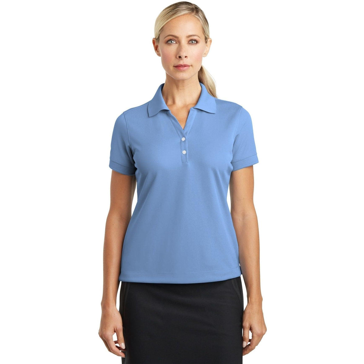 no-logo NIKE Ladies Dri-Fit Classic Polo-Regular-NIKE-Thread Logic