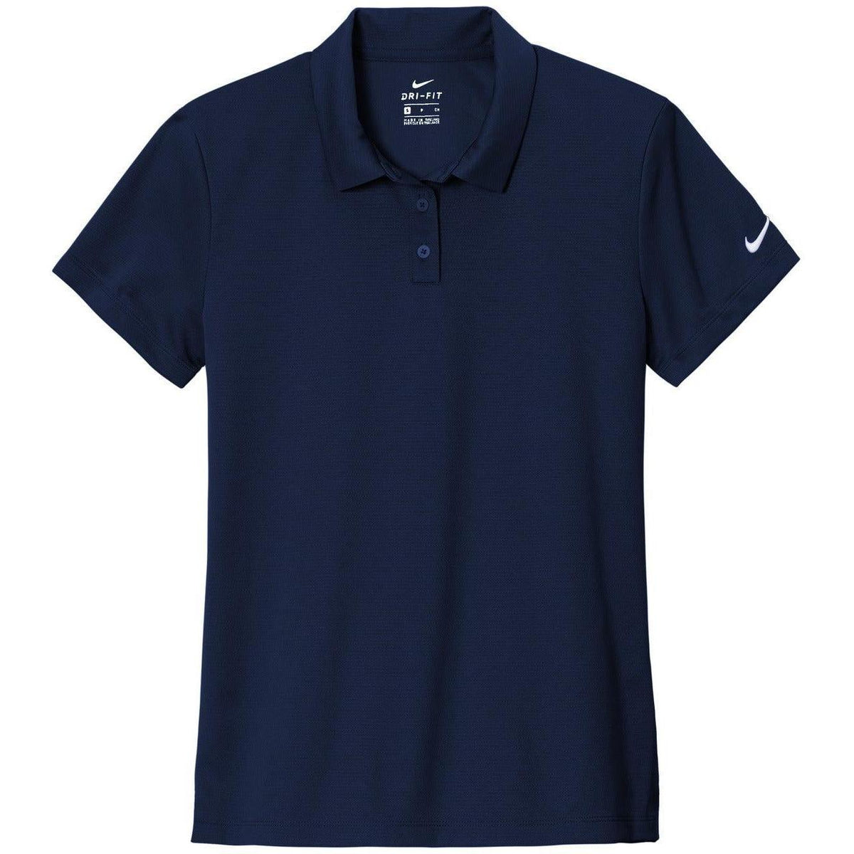 no-logo NIKE Women's Dry Essential Solid Polo-Regular-Nike-Midnight Navy-S-Thread Logic