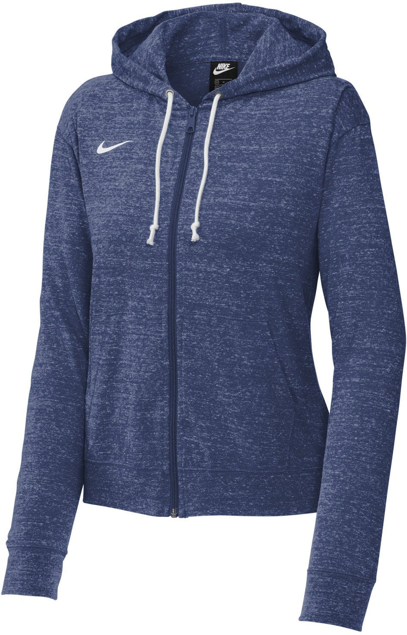 Authentic NIKE Zipper up Sweatshirt for Womens Embroidered Logo Dark Blue  Ladies Sportswear Casual Size Small 