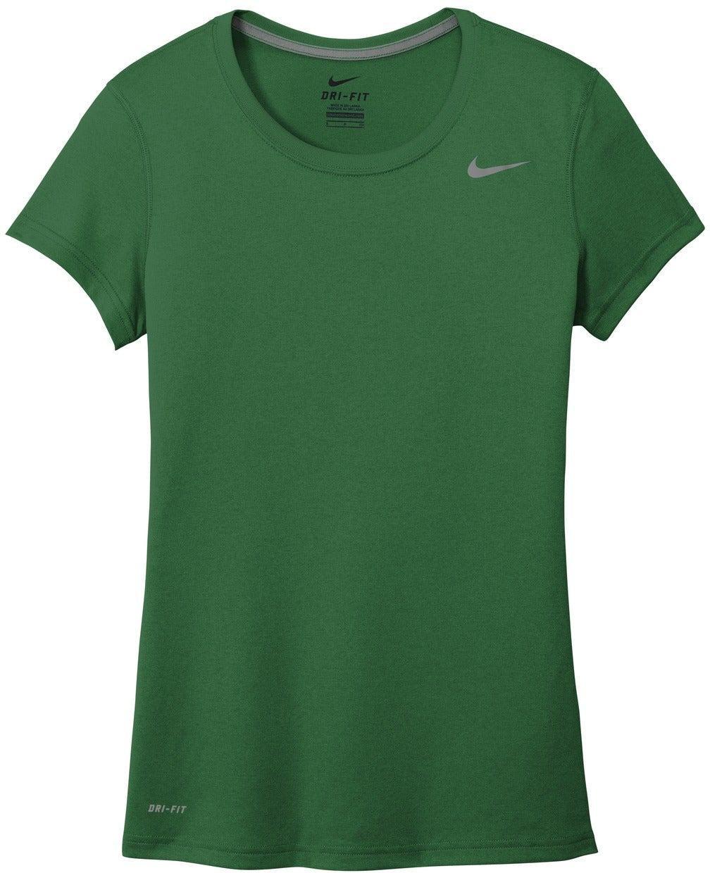 No-Logo CLOSEOUT - NIKE Ladies Legend Tee-Polos-Nike-Gorge Green-S-Thread Logic
