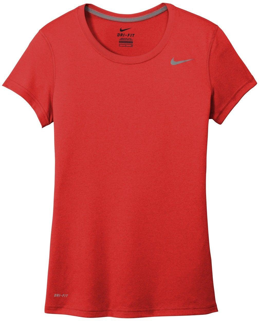 No-Logo CLOSEOUT - NIKE Ladies Legend Tee-Polos-Nike-University Red-S-Thread Logic