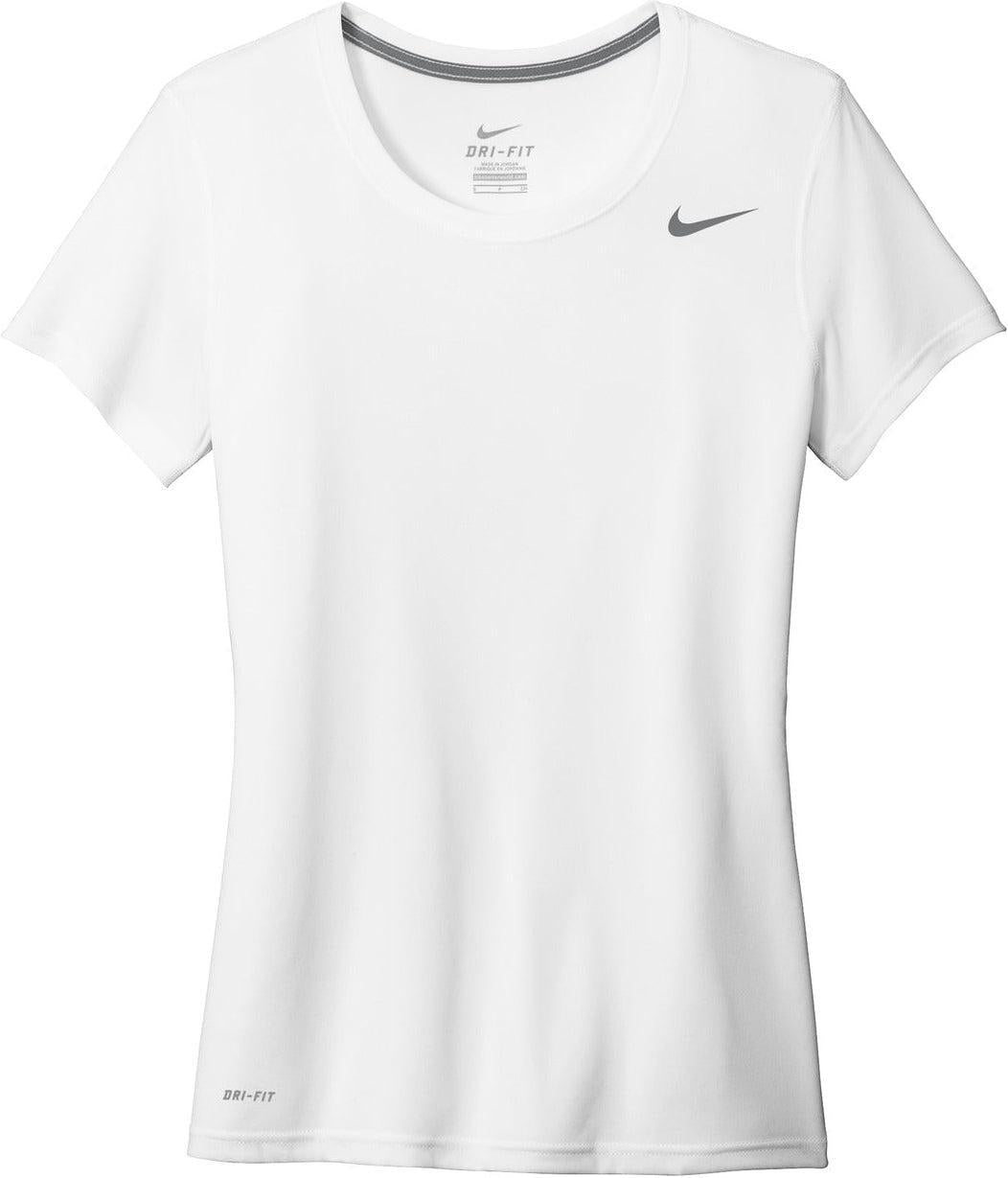 No-Logo CLOSEOUT - NIKE Ladies Legend Tee-Polos-Nike-White-S-Thread Logic