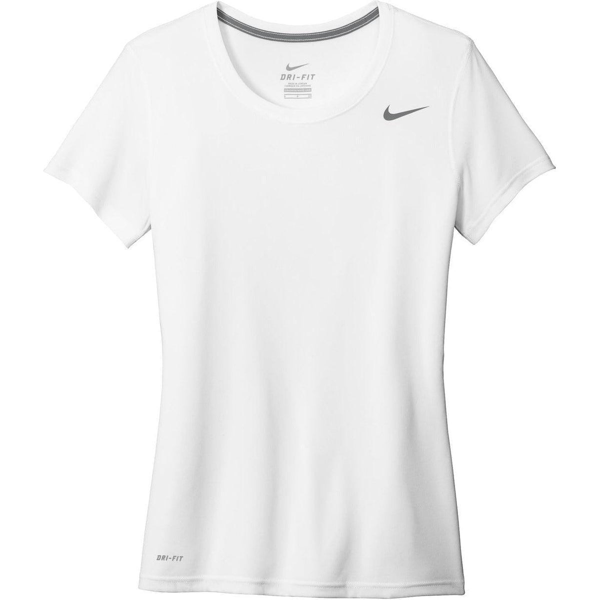 no-logo CLOSEOUT - NIKE Ladies Legend Tee-Polos-Nike-White-S-Thread Logic