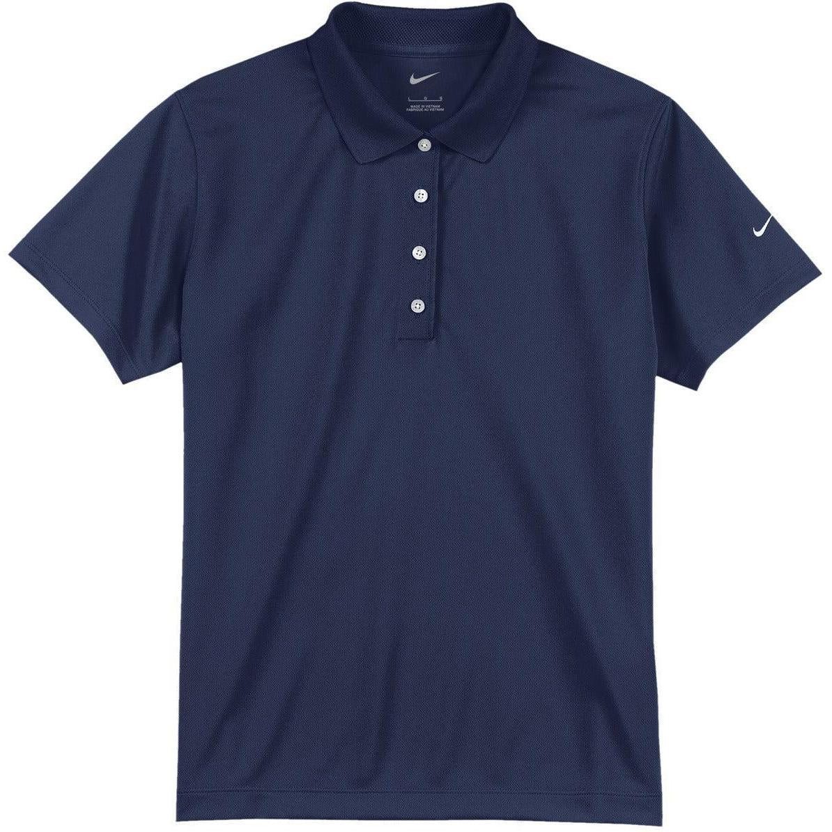 no-logo NIKE Women's Tech Basic Dri-FIT Polo-Regular-Nike-Midnight Navy-S-Thread Logic