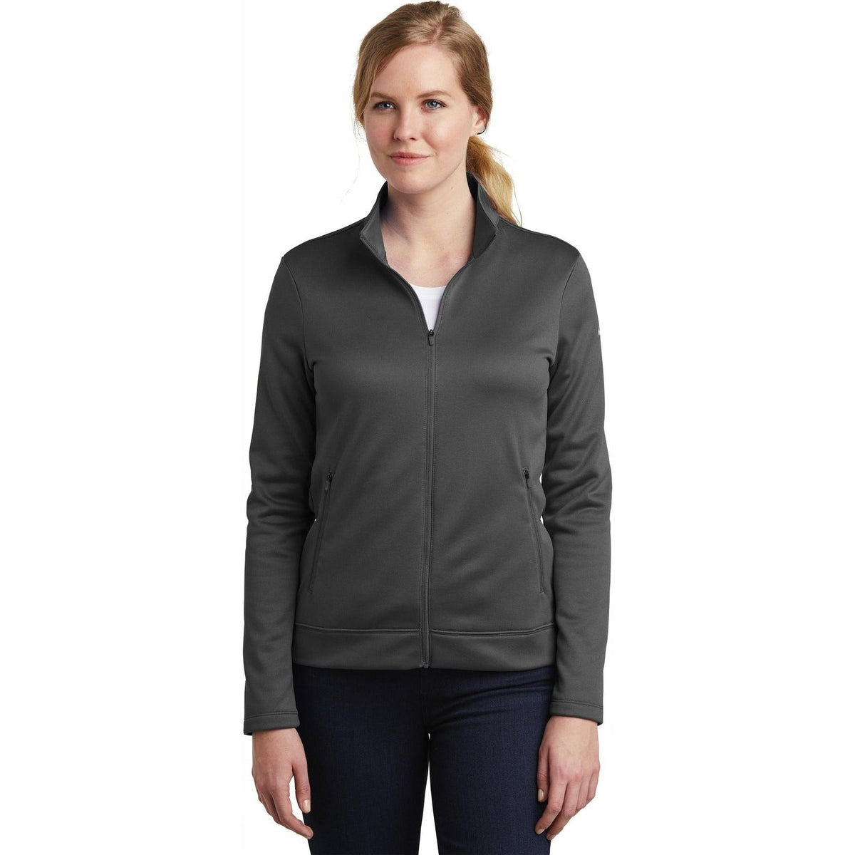 no-logo NIKE Women's Therma-FIT Full-Zip Fleece-Full Zips-Nike-Thread Logic