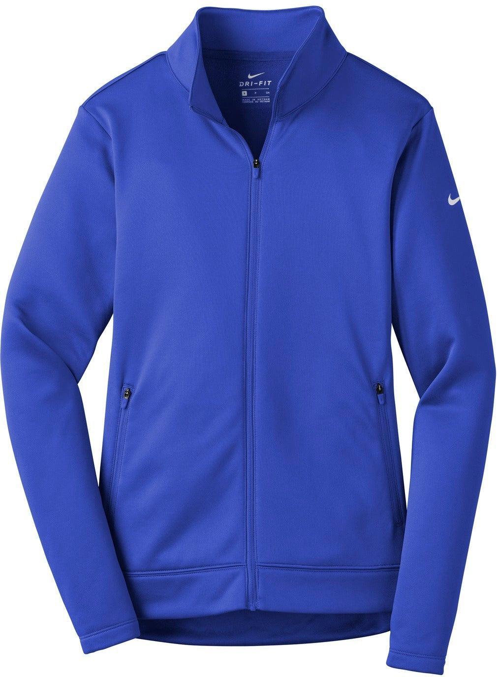 No-Logo CLOSEOUT - NIKE Ladies Therma-FIT Full-Zip Fleece-Full Zips-Nike-Game Royal-S-Thread Logic