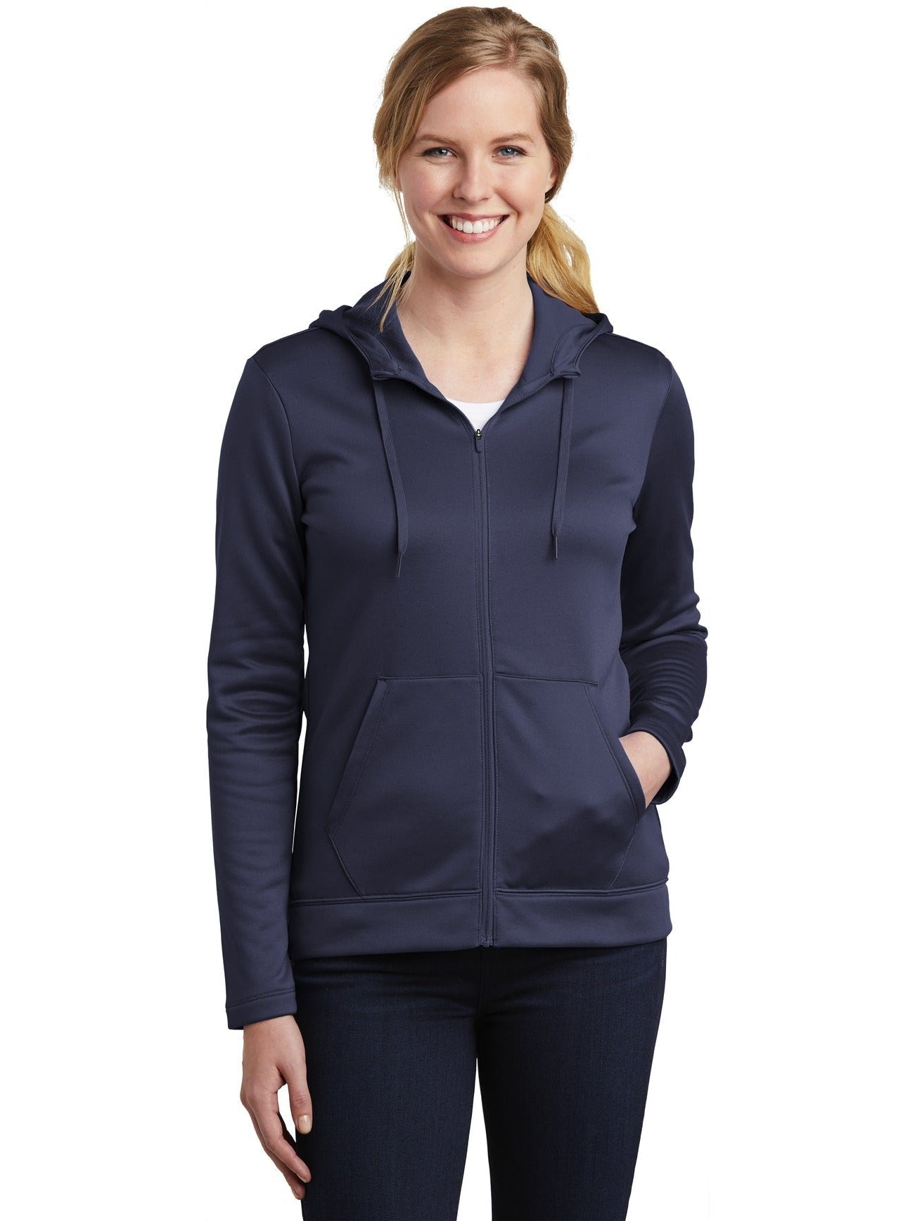 no-logo NIKE Ladies Therma-FIT Full-Zip Fleece Hoodie-Regular-NIKE-Thread Logic