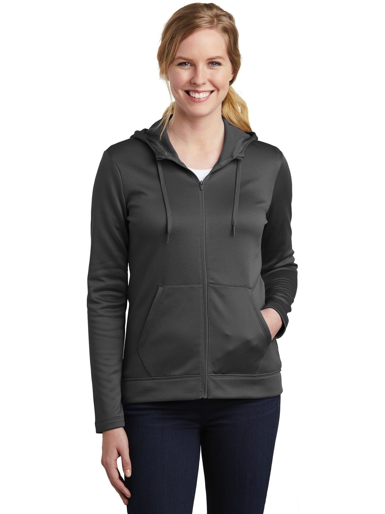 no-logo NIKE Ladies Therma-FIT Full-Zip Fleece Hoodie-Regular-NIKE-Thread Logic