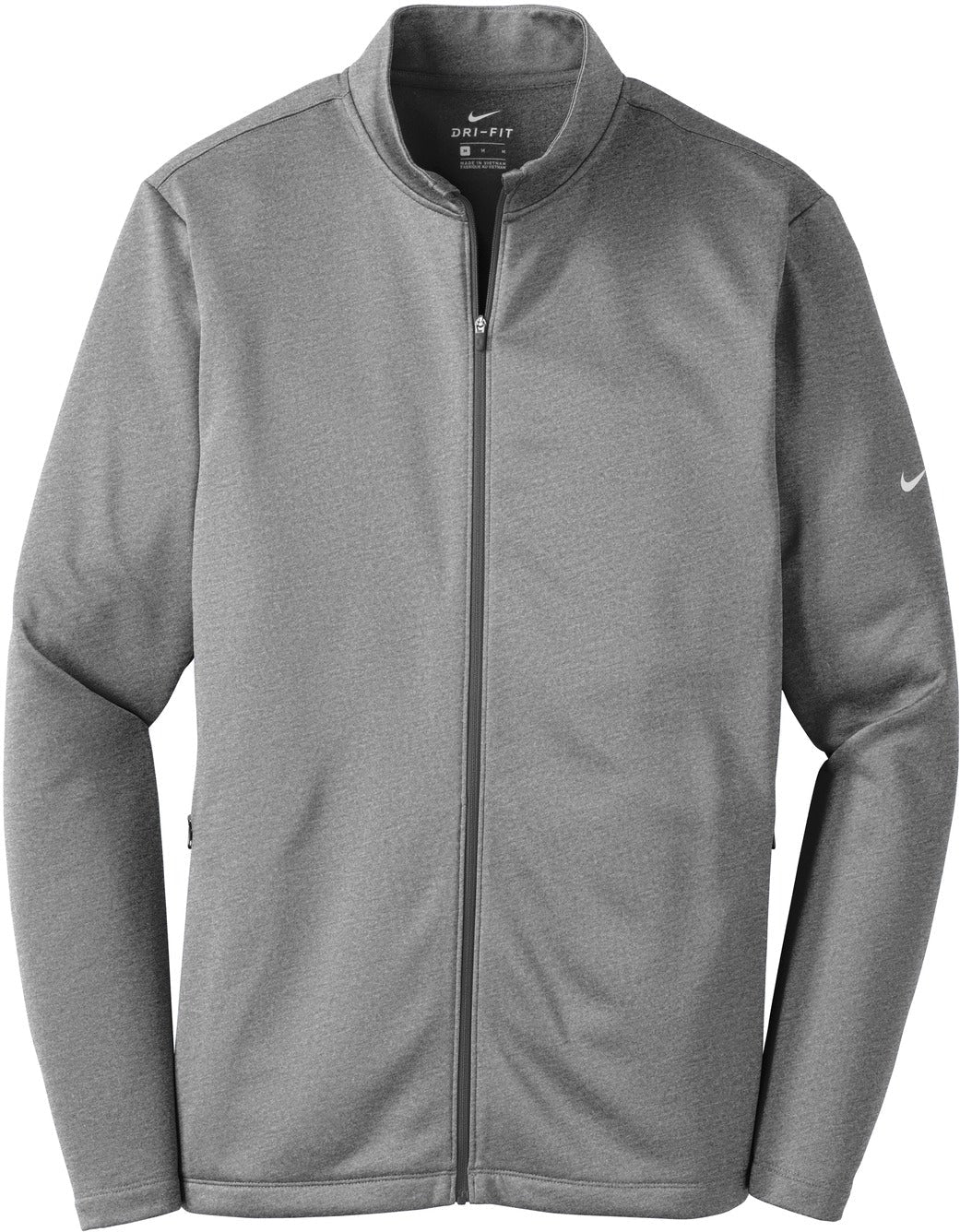 No-Logo CLOSEOUT - NIKE Therma-FIT Full-Zip Fleece-Active-Nike-Dark Grey Heather-XS-Thread Logic