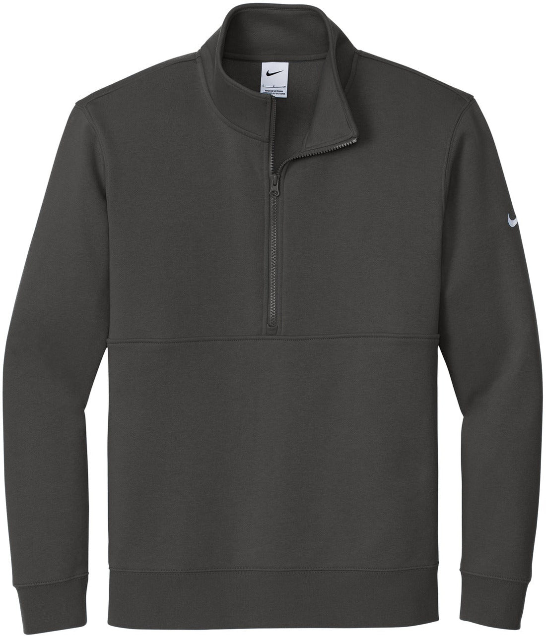 Nike Club Fleece Sleeve Swoosh with custom logo embroidery