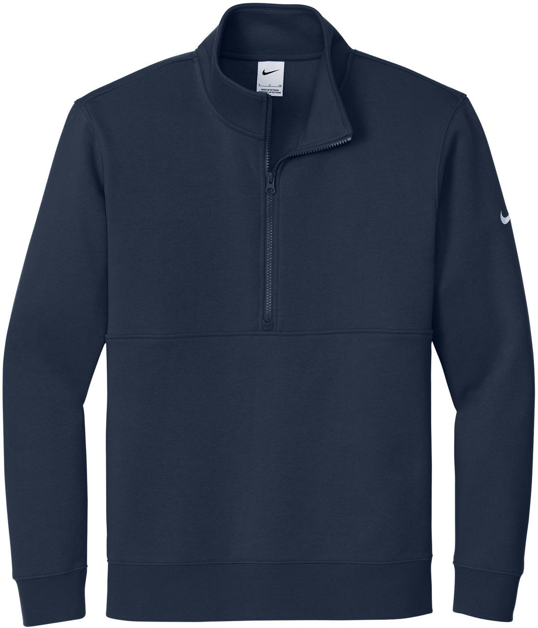 Nike Club Fleece Sleeve Swoosh with custom logo embroidery