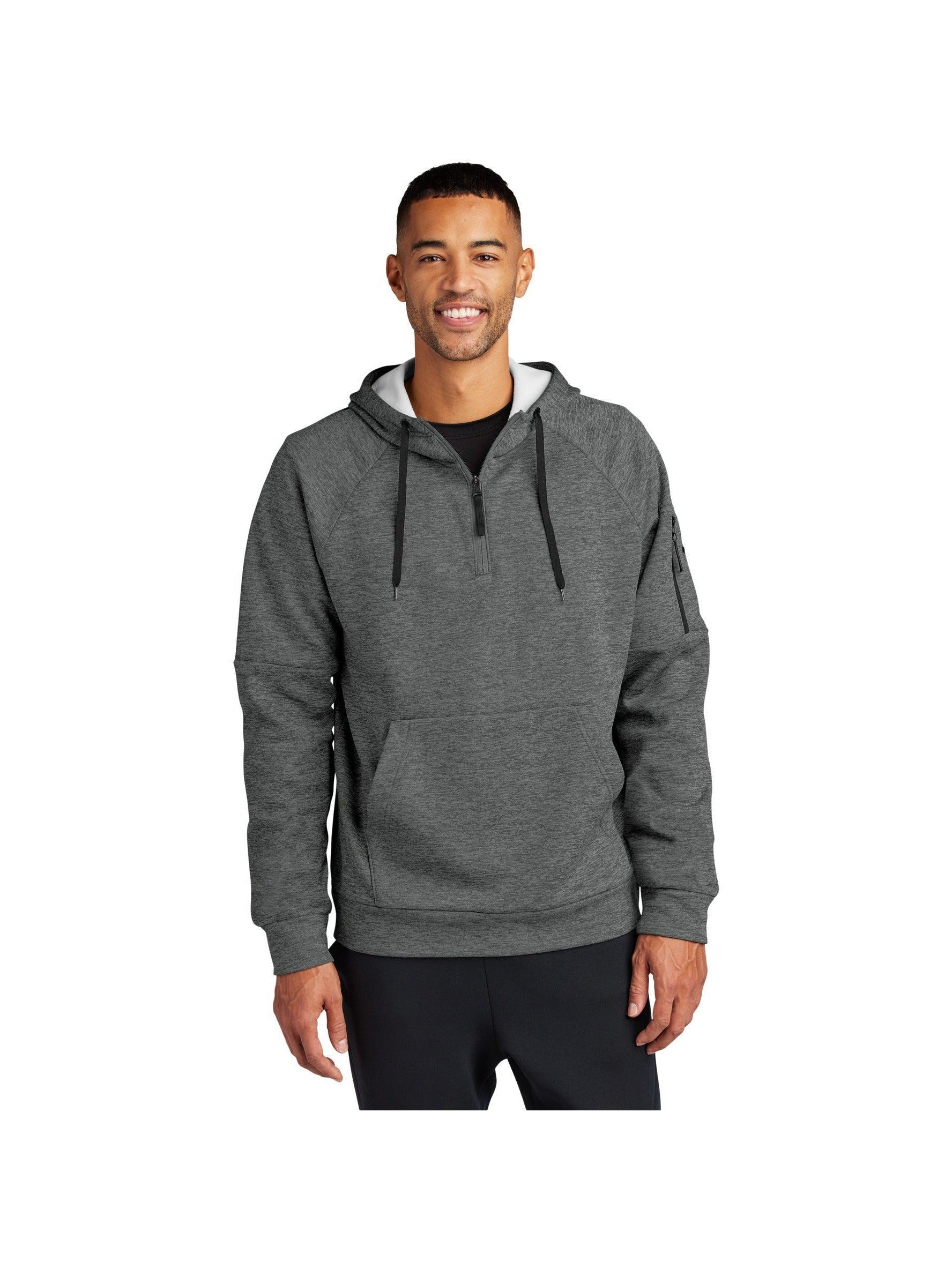 no-logo Nike Therma-FIT Pocket 1/4-Zip Fleece Hoodie-Nike-Thread Logic
