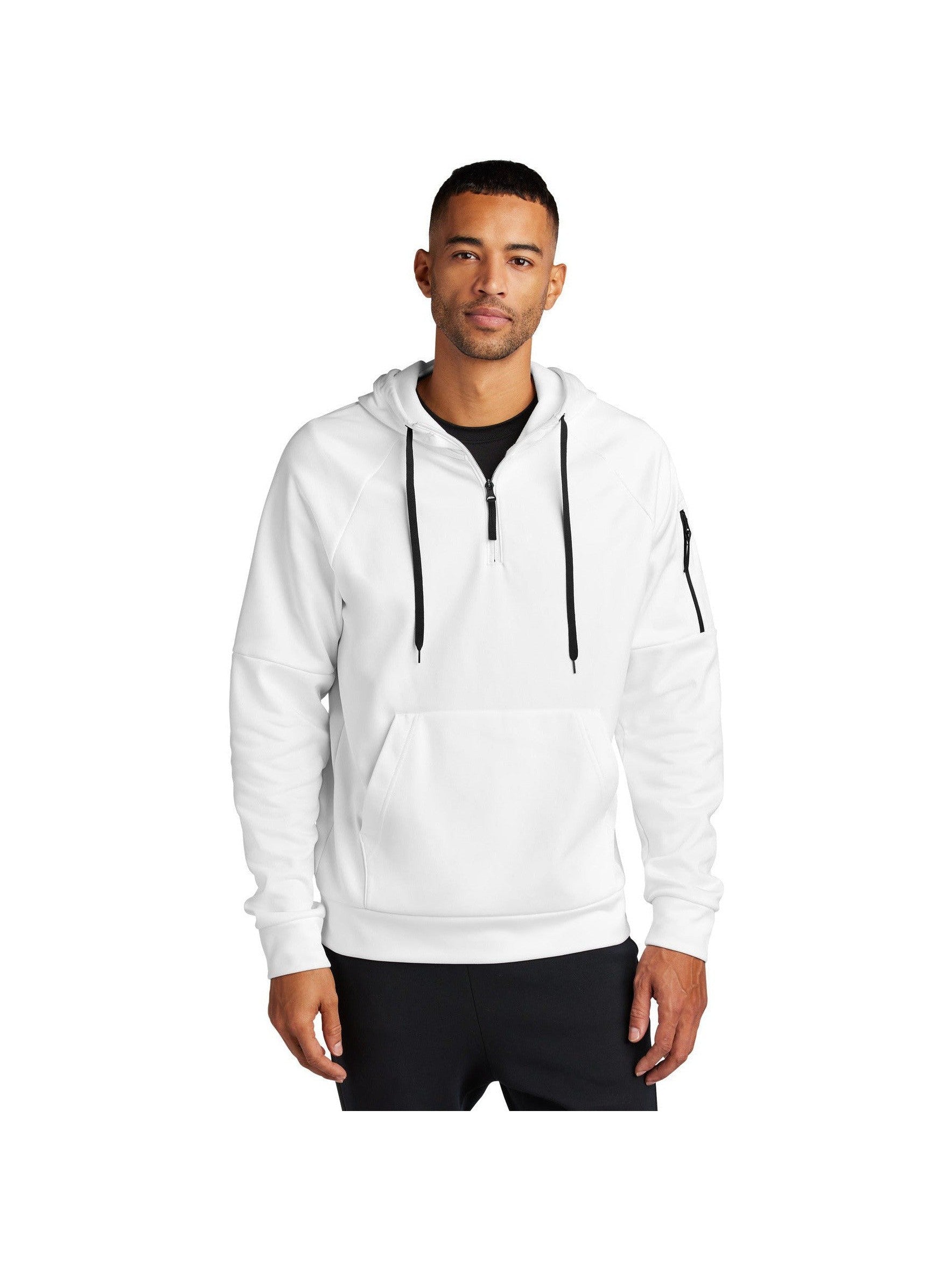 no-logo Nike Therma-FIT Pocket 1/4-Zip Fleece Hoodie-Nike-Thread Logic