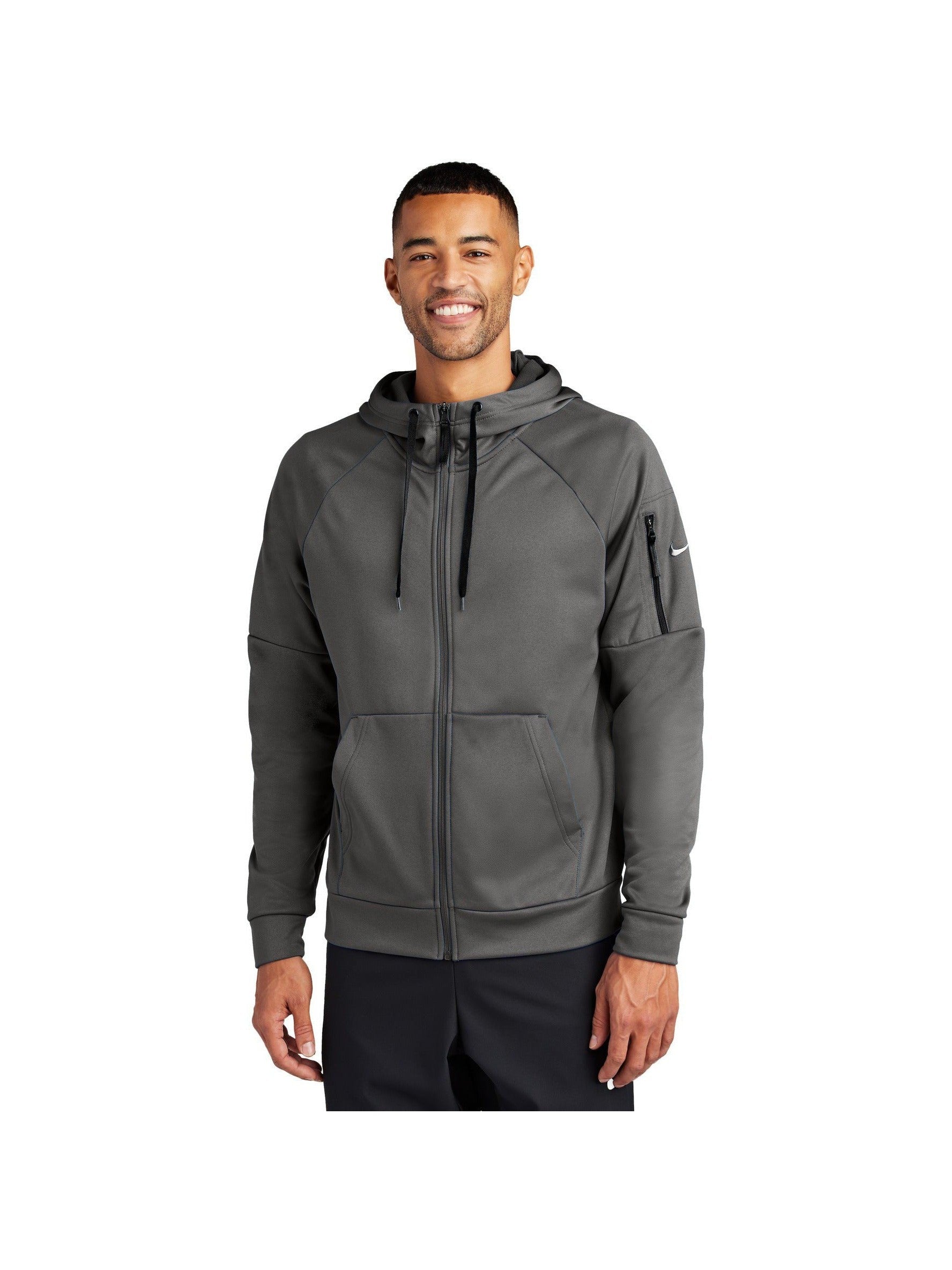 no-logo Nike Therma-FIT Pocket Full-Zip Fleece Hoodie-Nike-Thread Logic