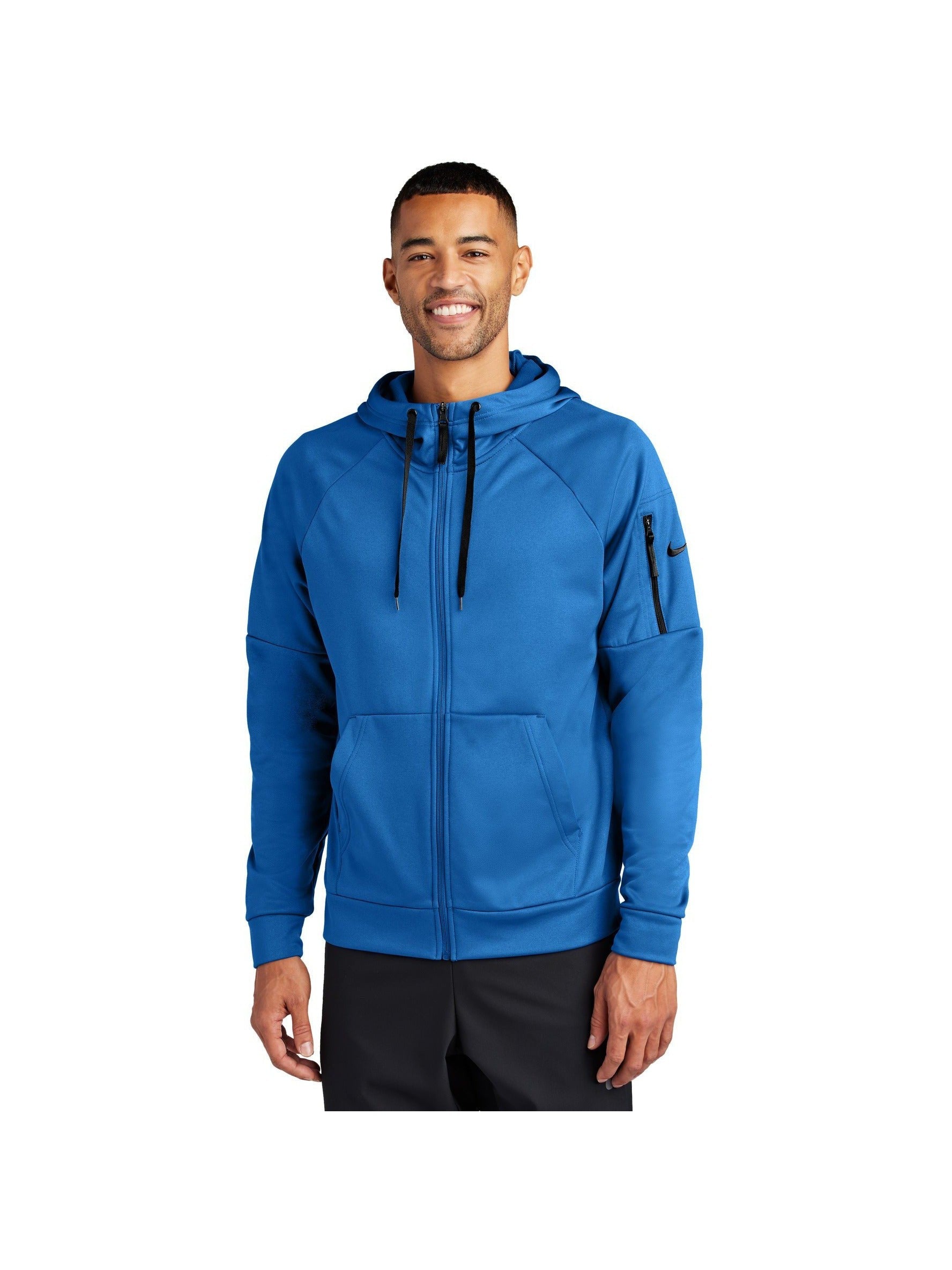 no-logo Nike Therma-FIT Pocket Full-Zip Fleece Hoodie-Nike-Thread Logic
