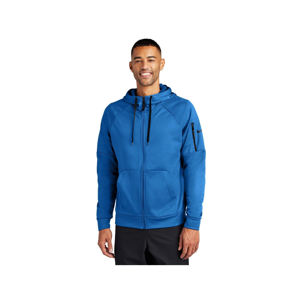 no-logo Nike Therma-FIT Pocket Full-Zip Fleece Hoodie-Nike-Thread Logic