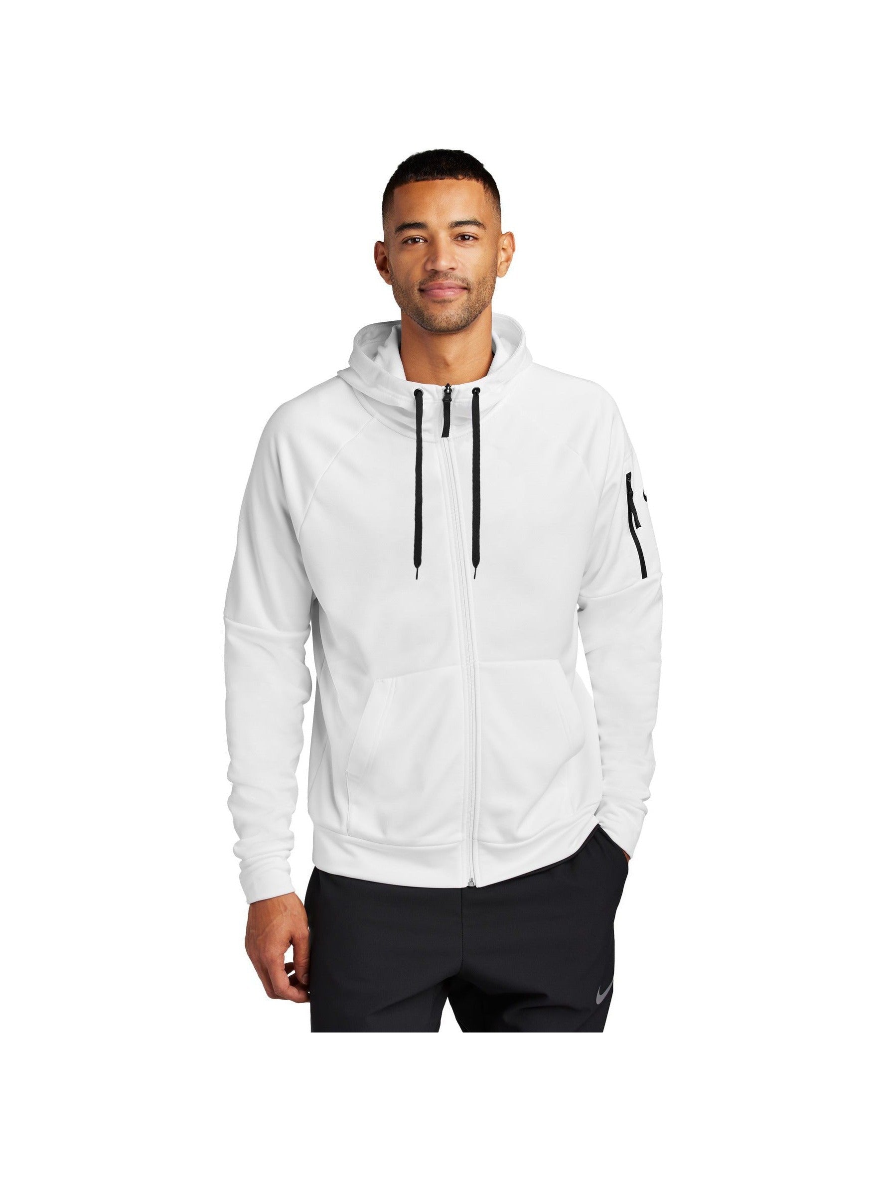 no-logo Nike Therma-FIT Pocket Full-Zip Fleece Hoodie-Nike-Thread Logic