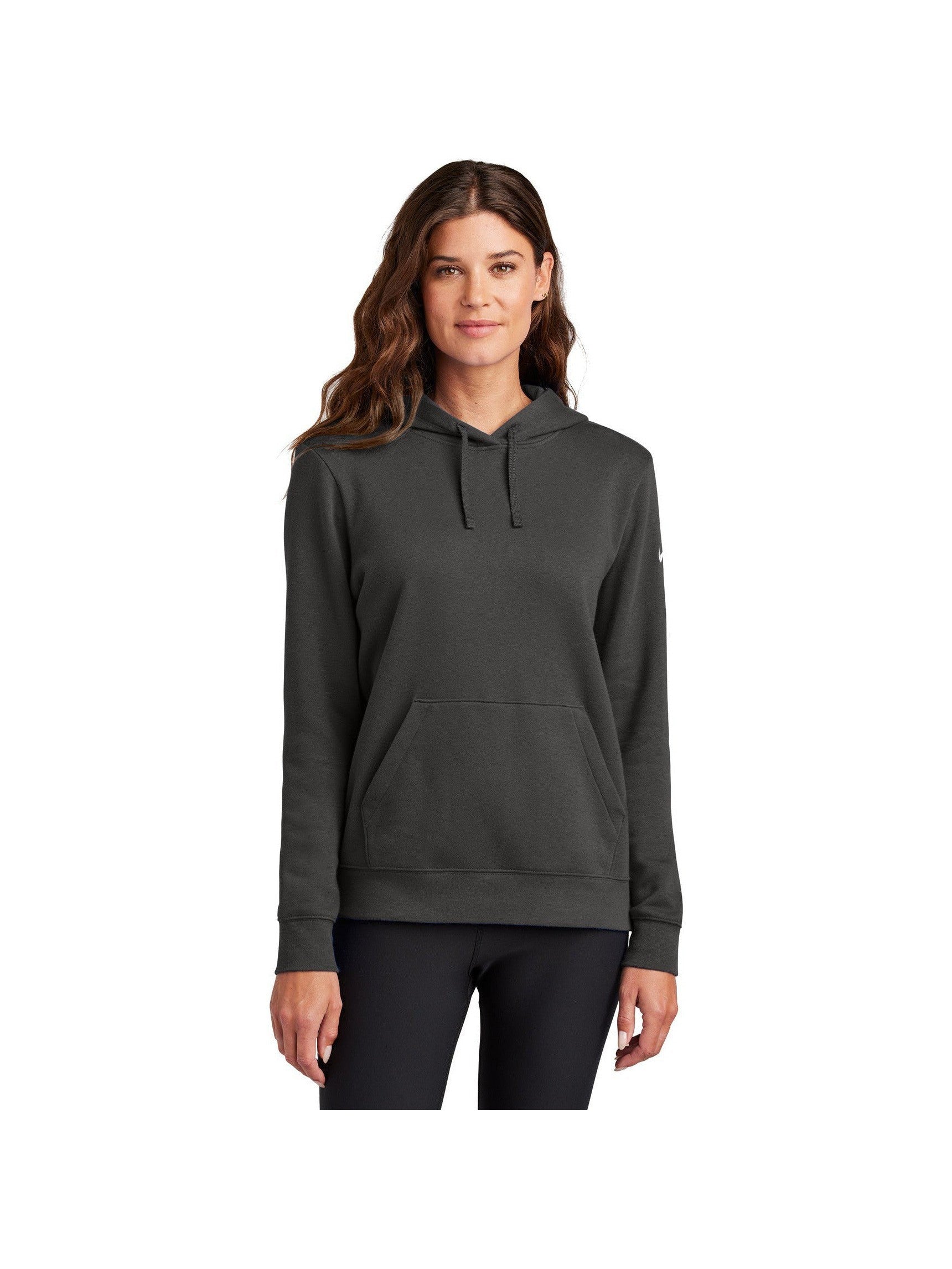 no-logo Nike Ladies Club Fleece Sleeve Swoosh Pullover Hoodie-Nike-Thread Logic