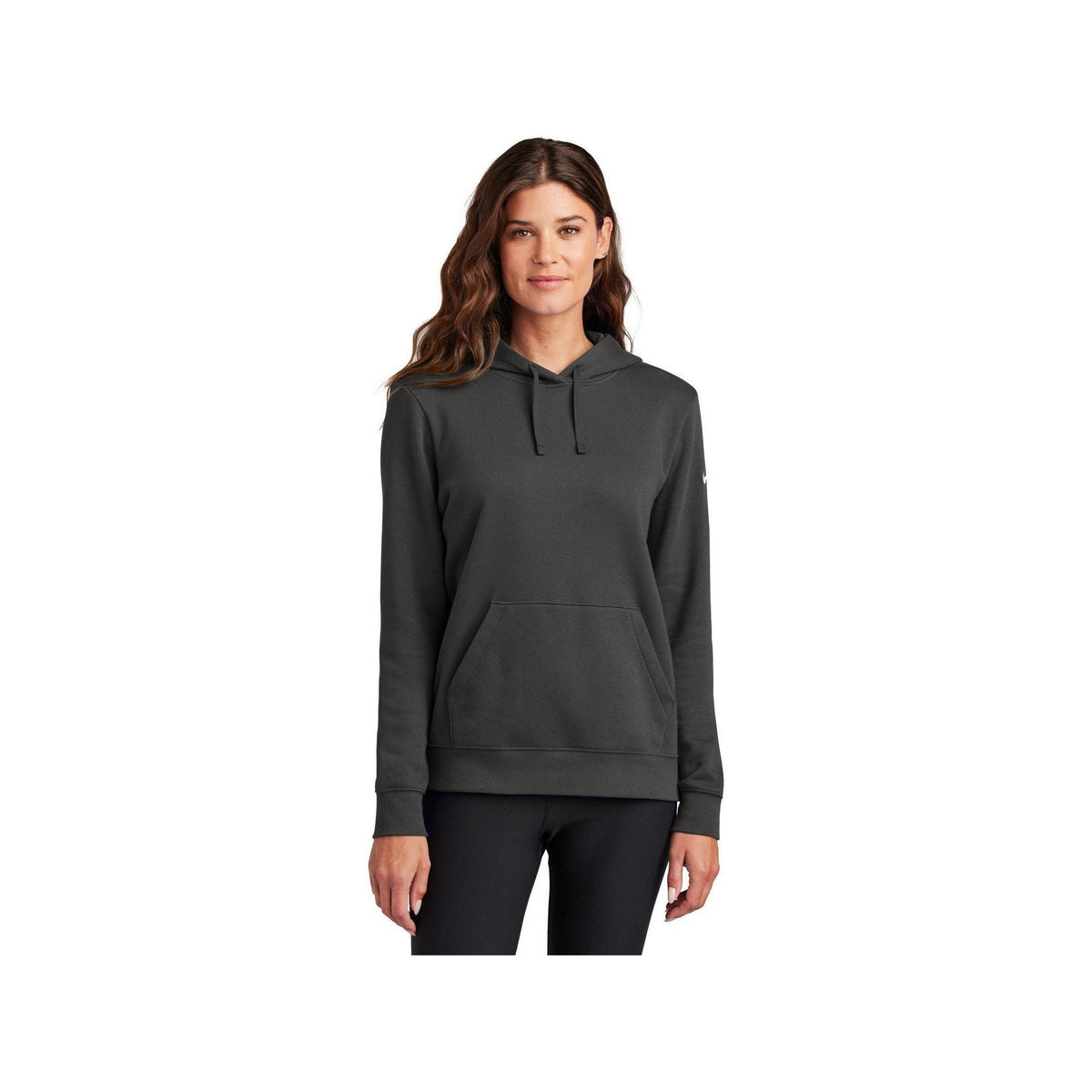 no-logo Nike Ladies Club Fleece Sleeve Swoosh Pullover Hoodie-Nike-Thread Logic