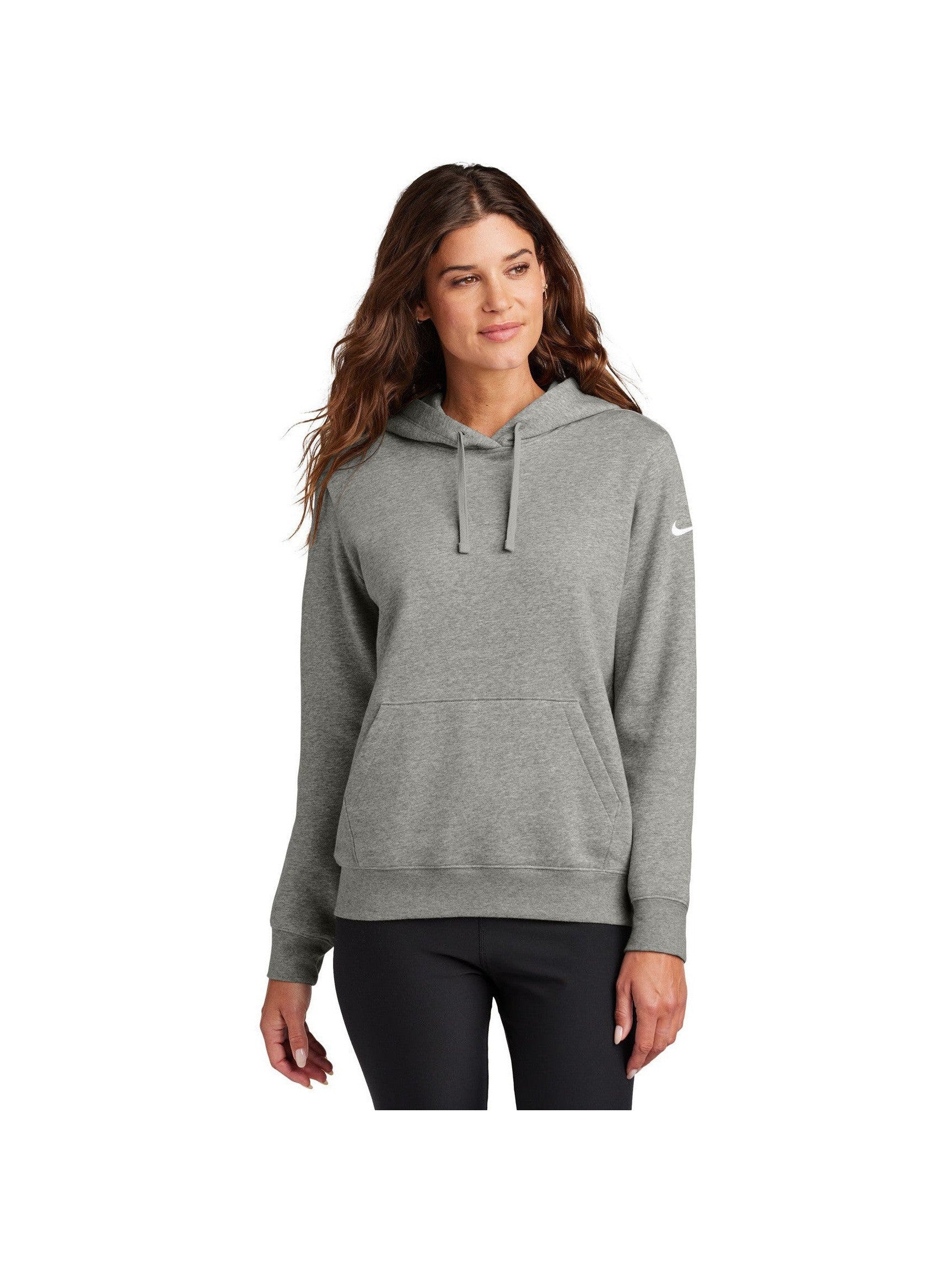 no-logo Nike Ladies Club Fleece Sleeve Swoosh Pullover Hoodie-Nike-Thread Logic