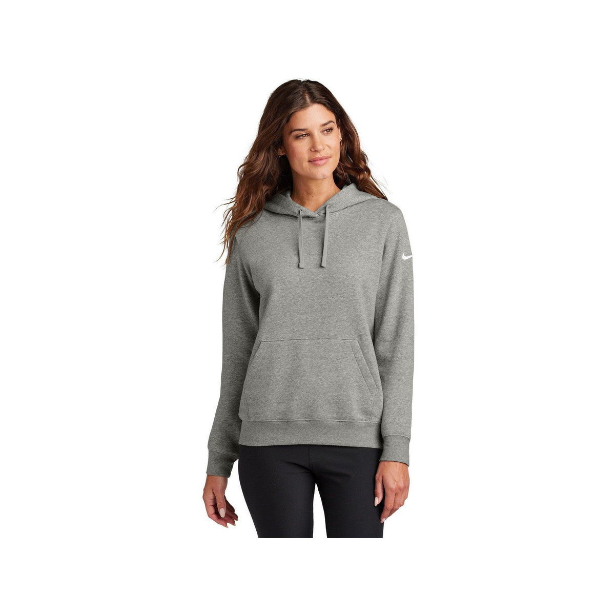 no-logo Nike Ladies Club Fleece Sleeve Swoosh Pullover Hoodie-Nike-Thread Logic