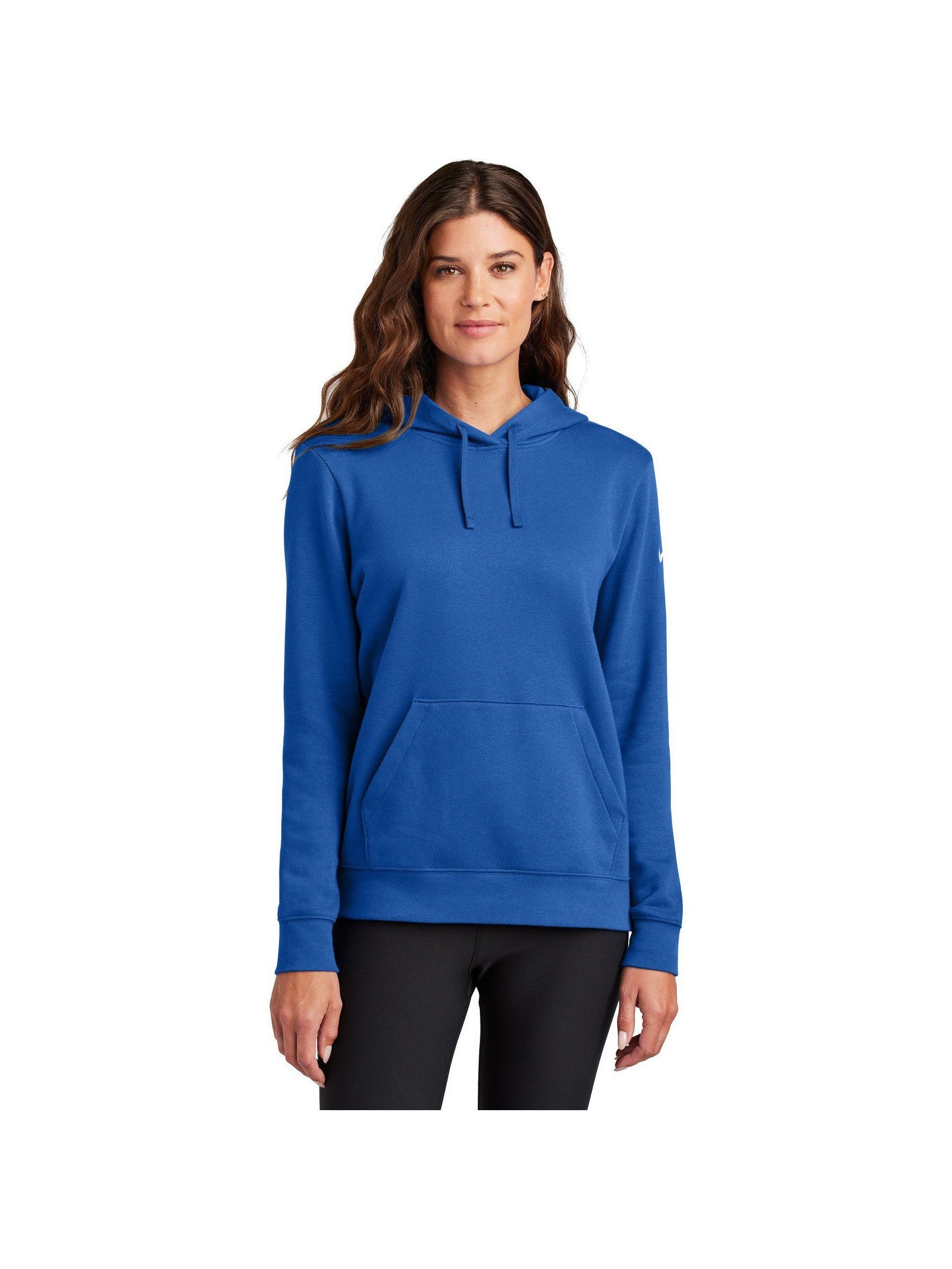 no-logo Nike Ladies Club Fleece Sleeve Swoosh Pullover Hoodie-Nike-Thread Logic