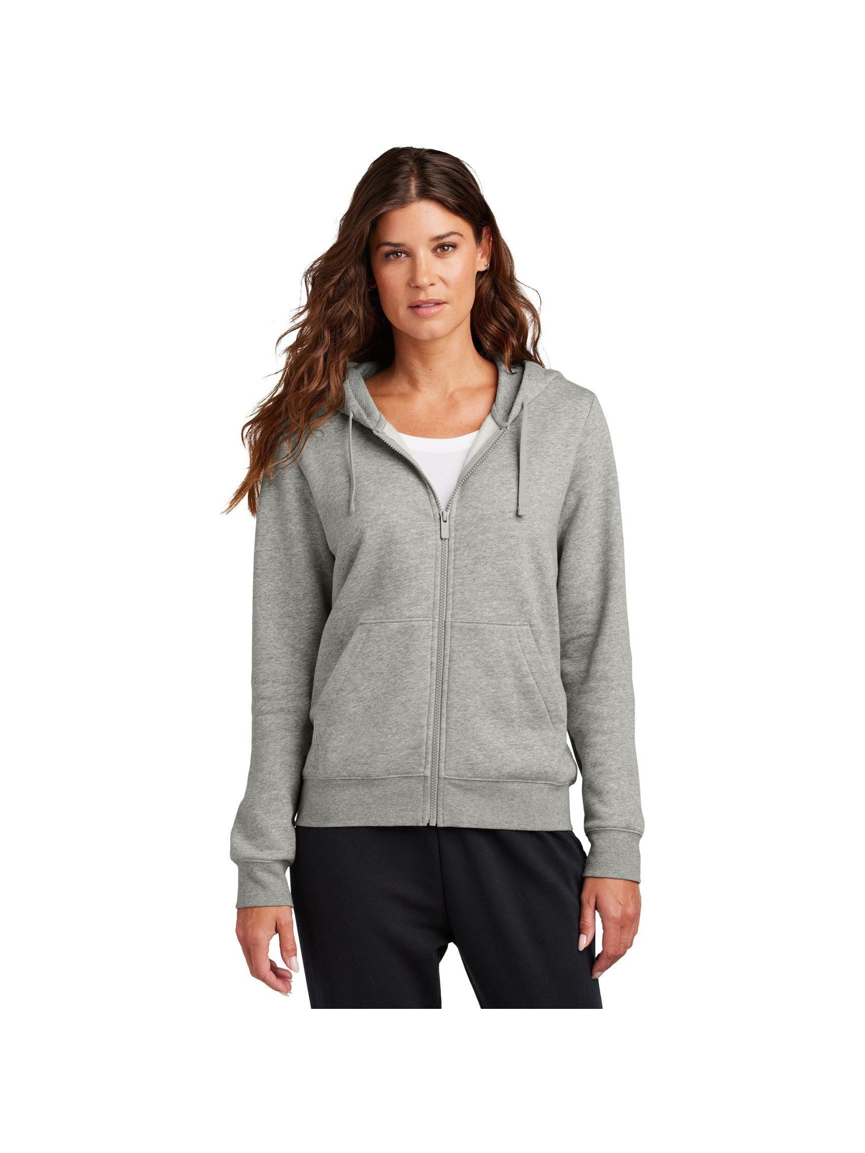 no-logo Nike Ladies Club Fleece Sleeve Swoosh Full-Zip Hoodie-Nike-Thread Logic