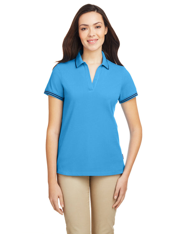  Nautica Ladies Deck Polo-Ladies Polos-Nautica-Azure Blue-S-Thread Logic