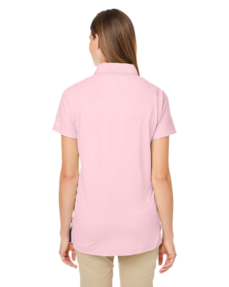 NEW Nautica Women's Split-Neck Classic Fit Pink Polo Shirt Stretch Siz -  beyond exchange