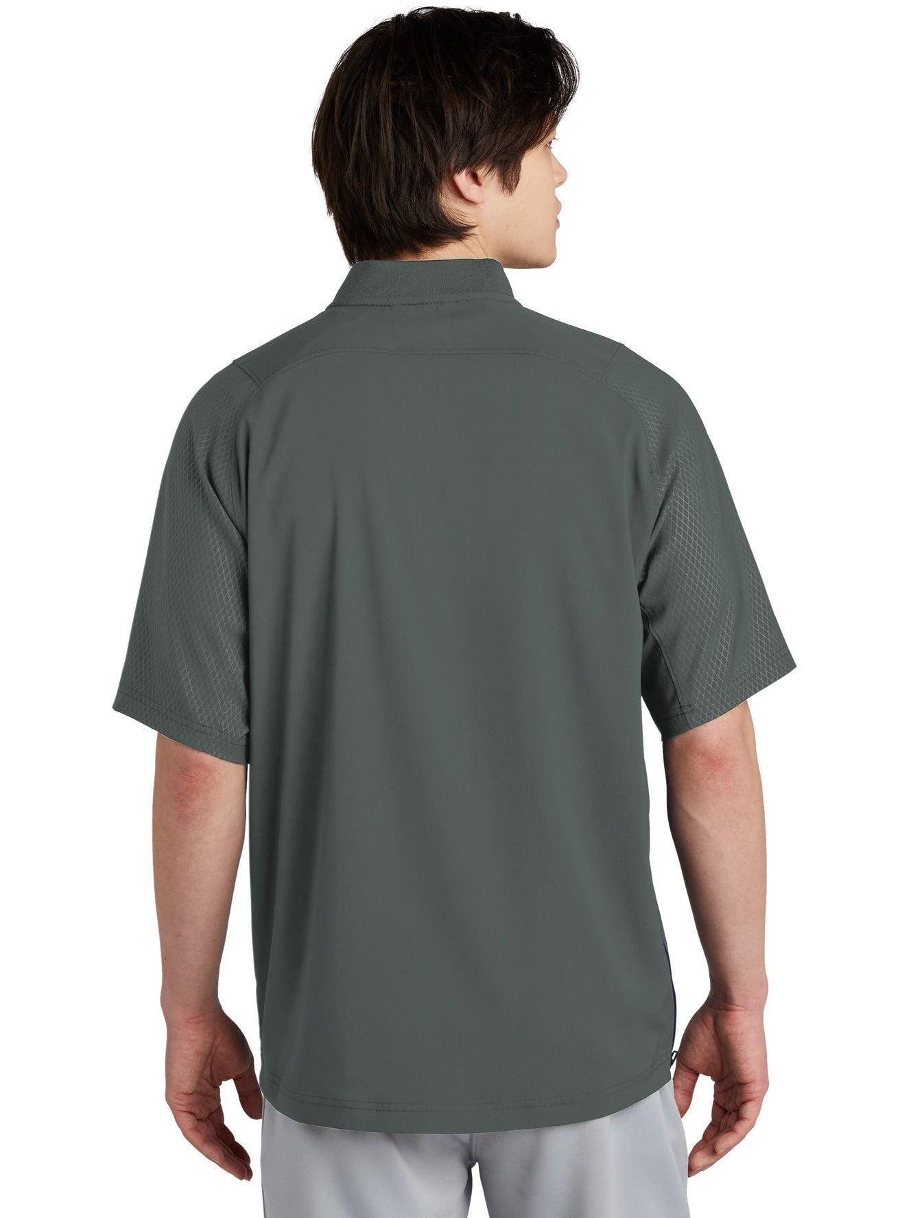 no-logo New Era Cage Short Sleeve 1/4-Zip Jacket-Regular-New Era-Thread Logic