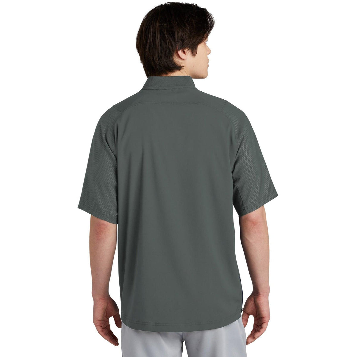 no-logo New Era Cage Short Sleeve 1/4-Zip Jacket-Regular-New Era-Thread Logic