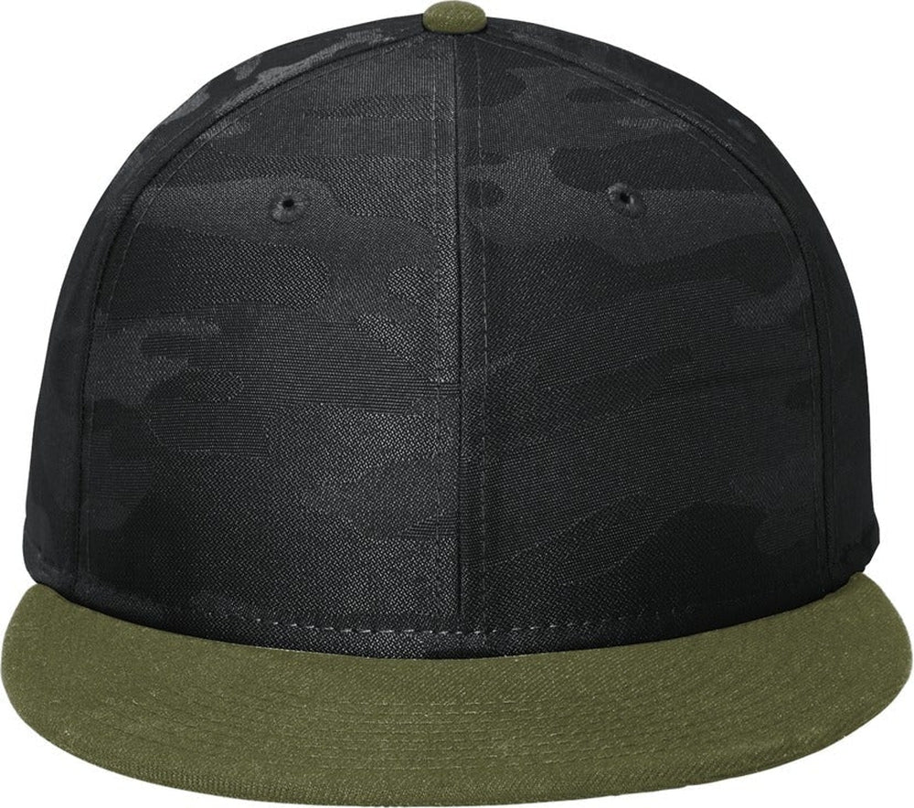 New Era Camo Flat Bill Snapback Cap 