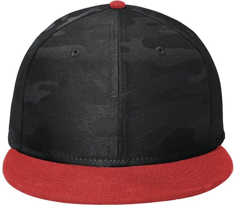 New Era Camo Flat Bill Snapback Cap 