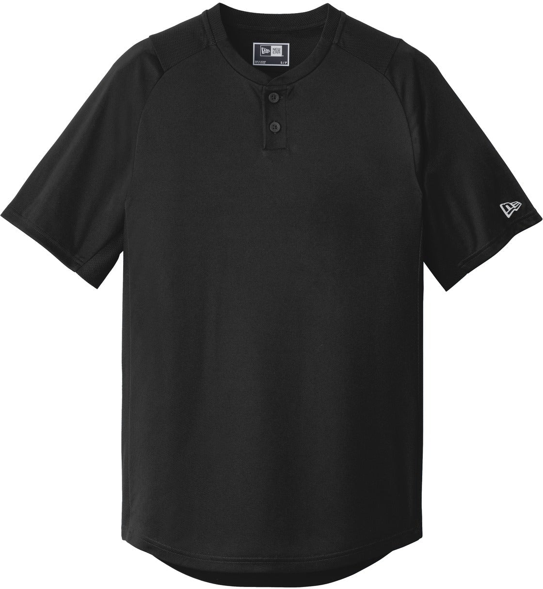 No-Logo CLOSEOUT - New Era Diamond Era 2-Button Jersey-Polos-New Era-Black-S-Thread Logic