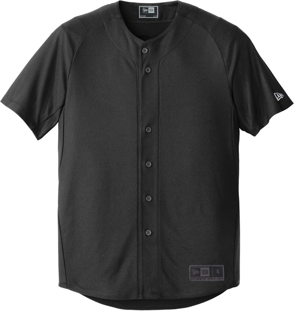 New Era Diamond Era Full-Button Jersey. NEA220 S Black