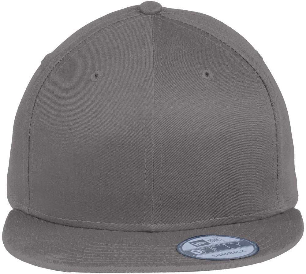 New Era Flat Bill Snapback Cap-Regular-New Era-Charcoal-OSFA-Thread Logic 