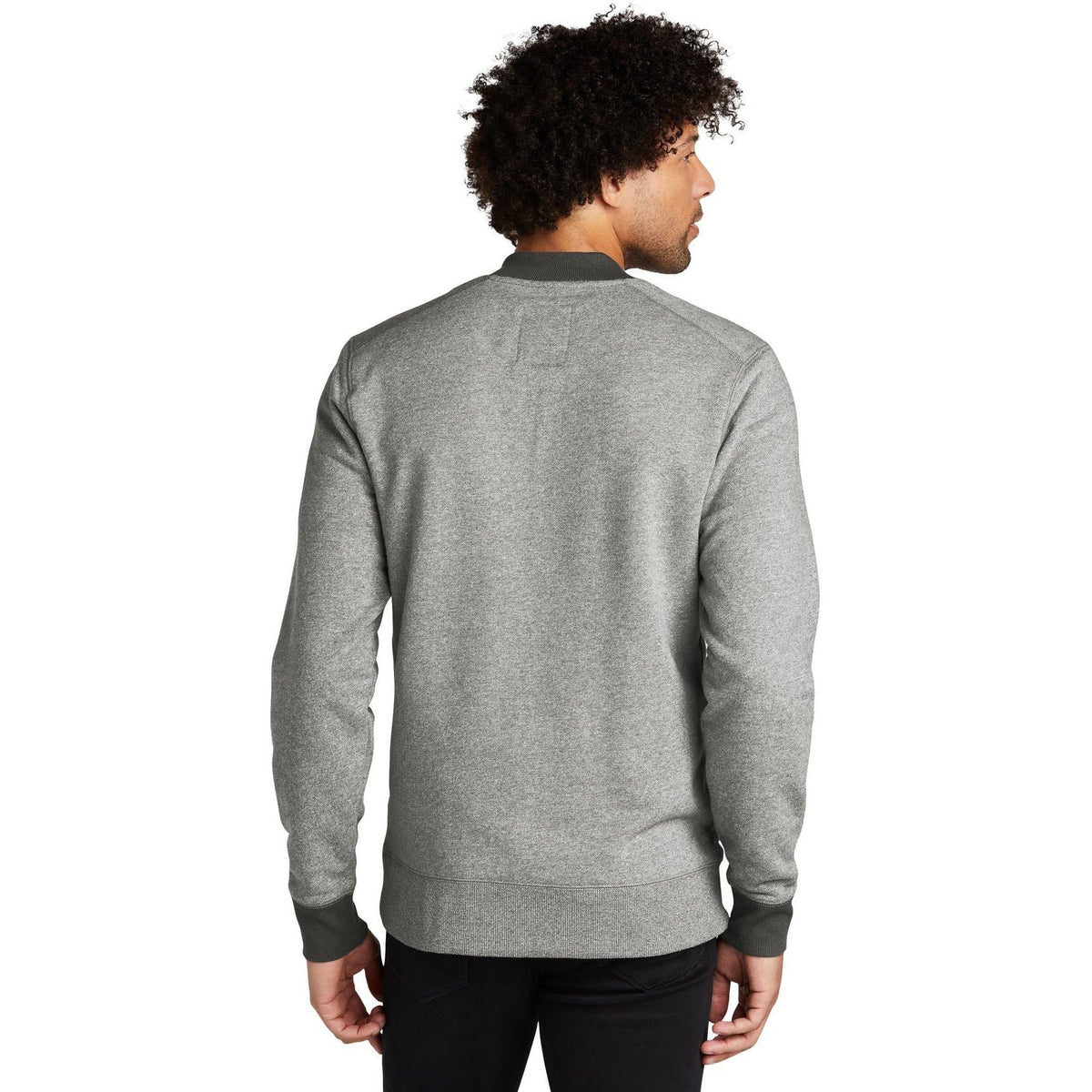 no-logo New Era French Terry Baseball Full-Zip-Full Zips-New Era-Thread Logic