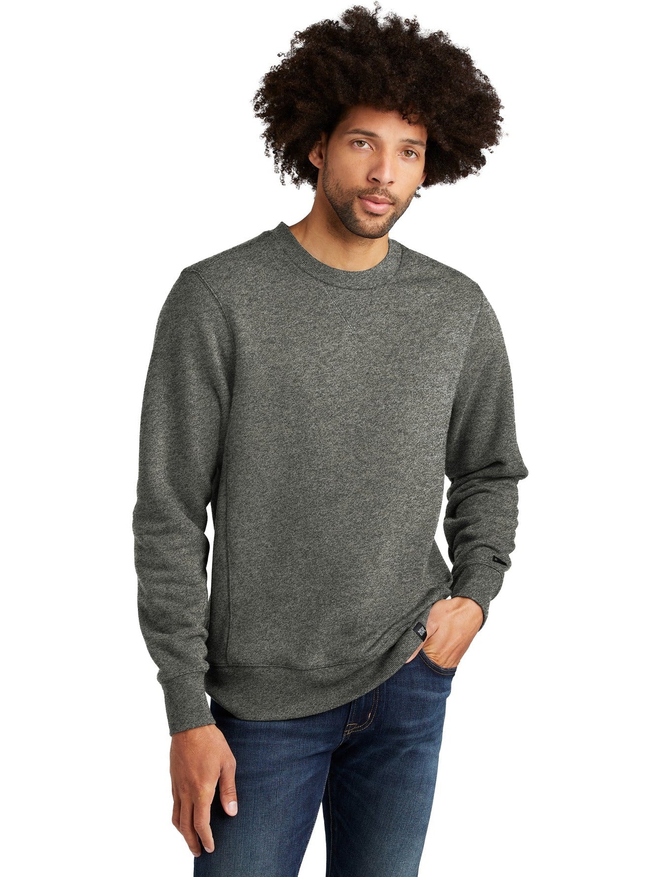 New Era NEA501 Crewneck Sweater with Custom Embroidery