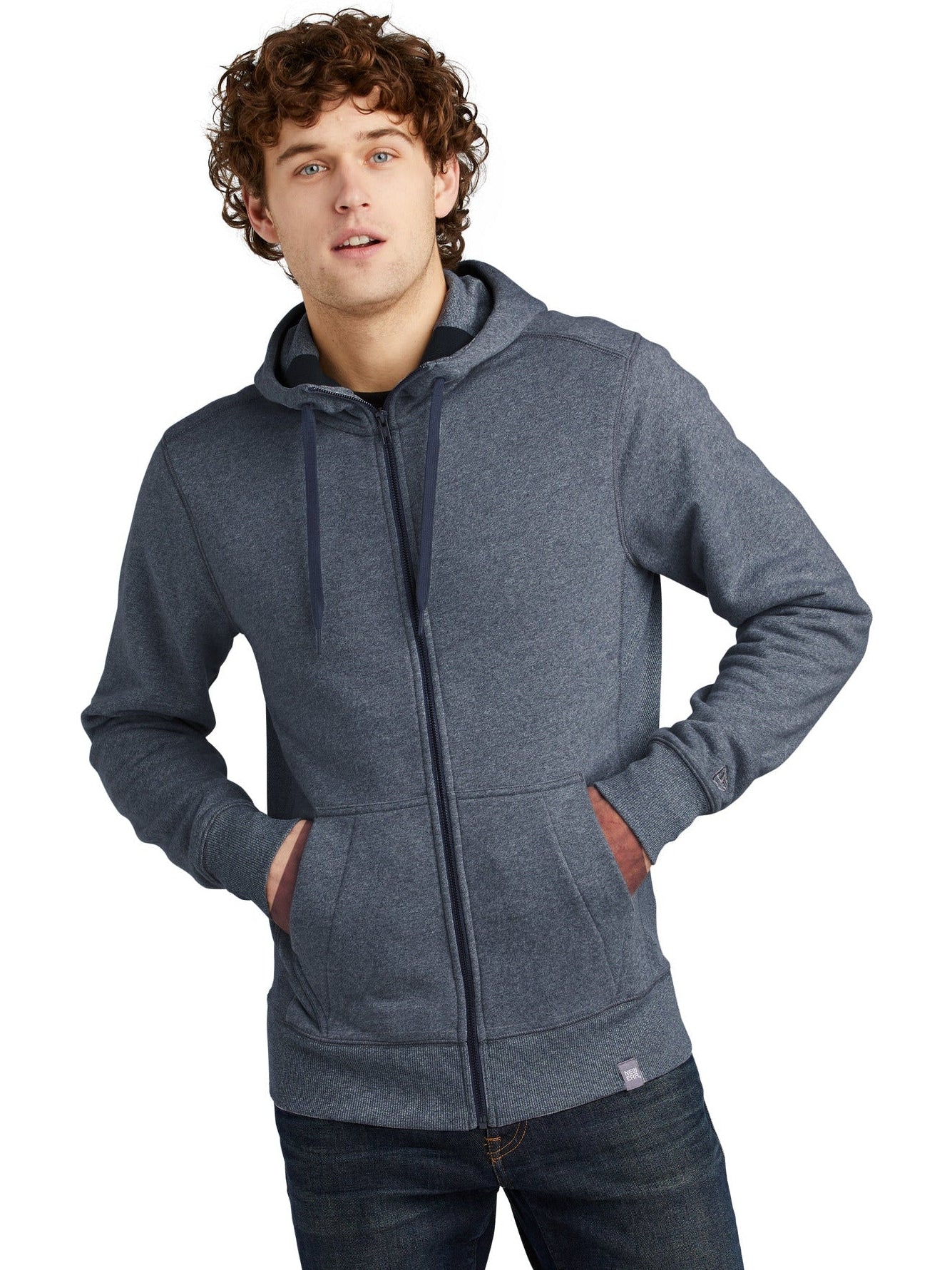 no-logo New Era French Terry Full-Zip Hoodie-Regular-New Era-Thread Logic