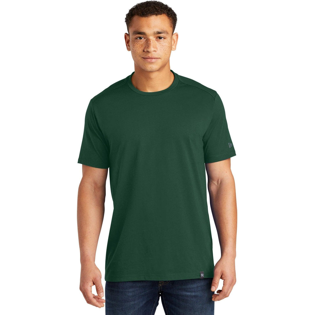 no-logo New Era Heritage Blend Crew Tee-Polos-New Era-Thread Logic