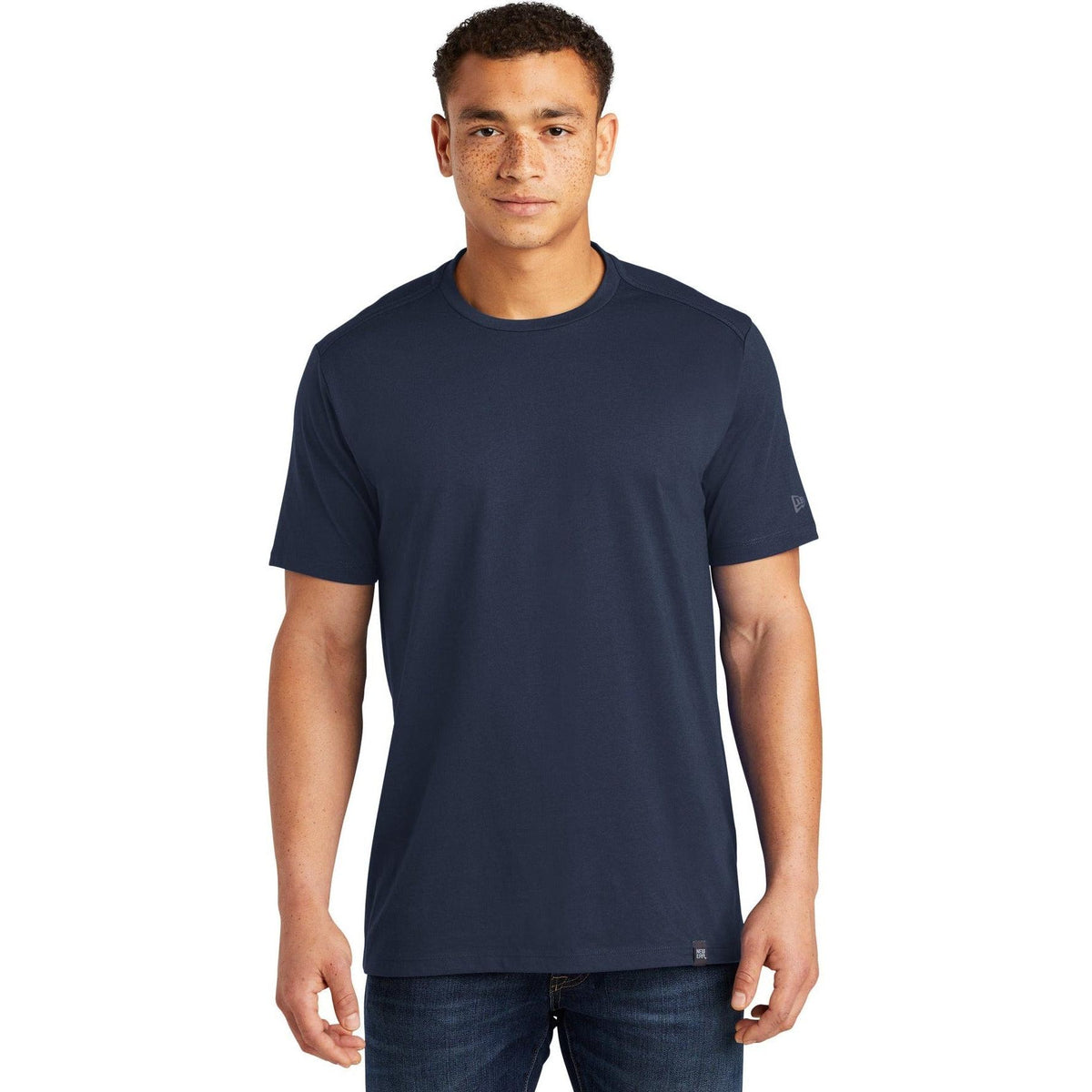 no-logo New Era Heritage Blend Crew Tee-Polos-New Era-Thread Logic
