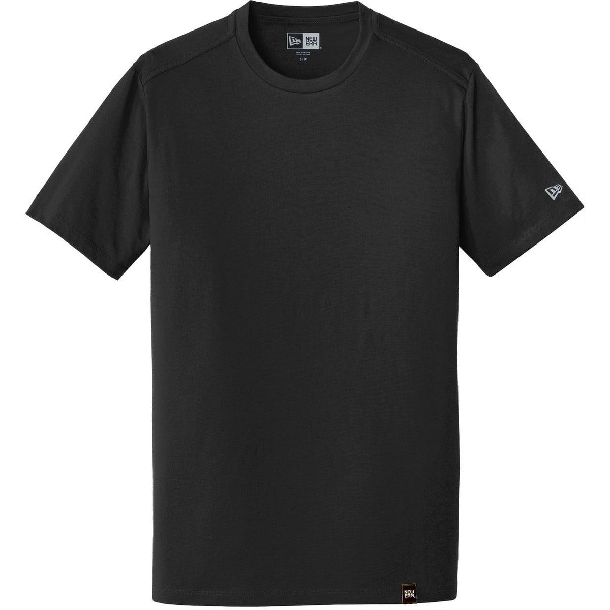 no-logo New Era Heritage Blend Crew Tee-Polos-New Era-Black-S-Thread Logic